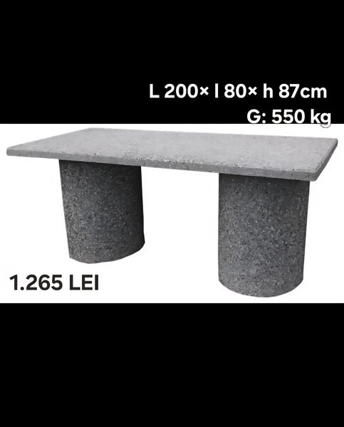 Mese din beton/ marmura